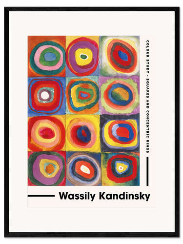 Impresión de arte enmarcada Kandinsky - Colour Study