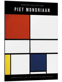 Magnettafel Composition C (No. III) With Red, Yellow and Blue