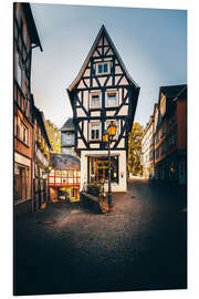 Tableau en aluminium Half-timbered house in Wetzlar, Germany