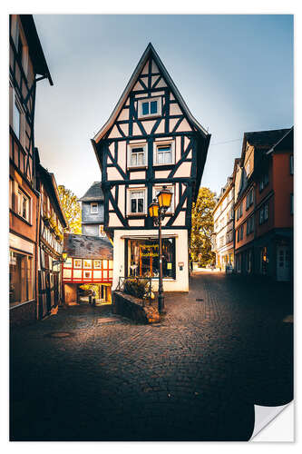 Självhäftande poster Half-timbered house in Wetzlar, Germany