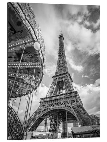 Galleriprint Eiffel Tower with carousel in Paris