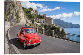 Galleriprint Vintage car on the Amalfi Coast in Italy