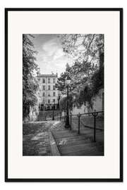 Gerahmter Kunstdruck Montmarte Paris