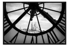 Gerahmter Kunstdruck Blick vom Orsay Museum auf die Sacré-Coeur de Montmartre
