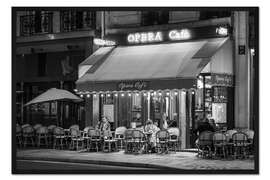 Gerahmter Kunstdruck Straßencafé in Paris II