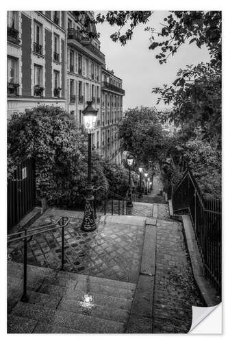 Selvklebende plakat Paris Montmartre