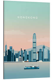 Magnettafel Hongkong Illustration