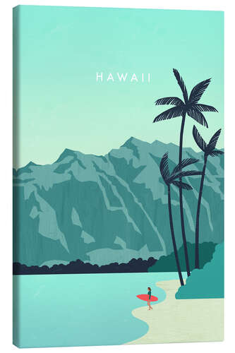 Canvas print Hawaii Illustration