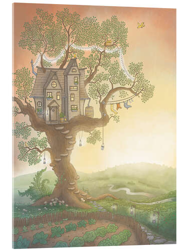 Acrylic print Tree house