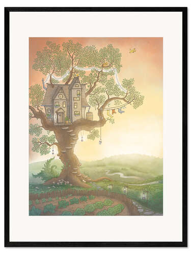 Framed art print Tree house