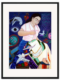 Gerahmter Kunstdruck Violeta Parra verkörpert das Leben