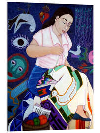 Gallery print Violeta Parra embrodering the life