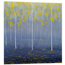 Foam board print Golden forest