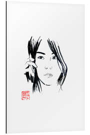 Aluminium print Chinese woman phoning