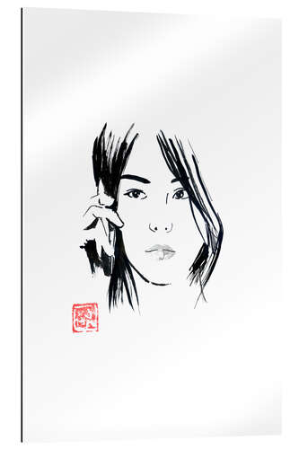 Gallery print Chinese woman phoning