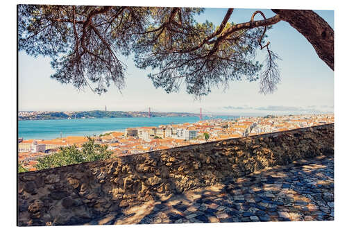Aluminium print Lisbon View