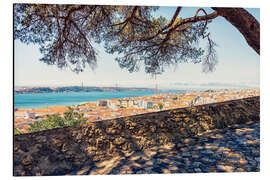 Magnettafel Blick auf Lissabon