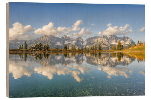 Wood print Wilder Kaiser in Tyrol