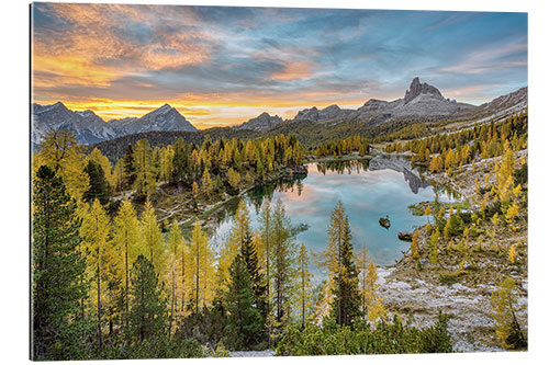 Gallery print Federa lake in the Dolomiten