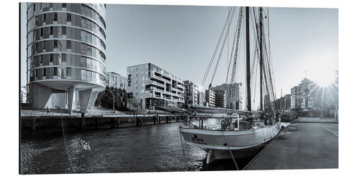 Obraz na aluminium Sailing ship in the traditional ship port of Hamburg