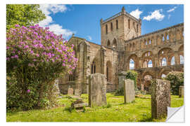 Wandsticker Ruine des  Klosters Jedburgh Abbey, Schottland