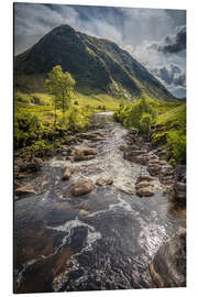 Alubild River Etive in den Highlands, Schottland