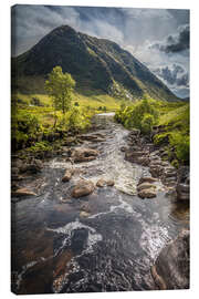 Lienzo  River Etive in the Highlands, Scotland - Christian Müringer