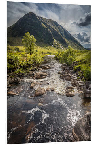 Foam board print River Etive in the Highlands, Scotland