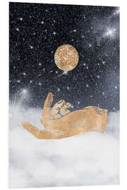 PVC print Hand catches the world