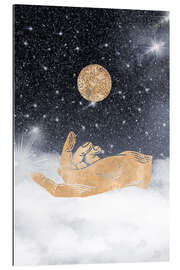 Gallery print Hand catches the world