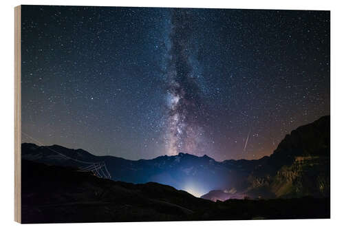 Trebilde The stars of the Milky Way over the Alps