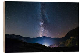 Trebilde The stars of the Milky Way over the Alps