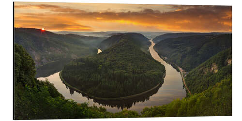 Aluminiumsbilde Saar loop at sunrise