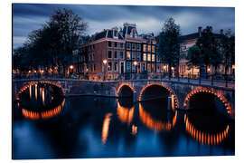 Aluminium print Amsterdam Lights