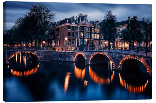 Canvas-taulu Amsterdam Lights