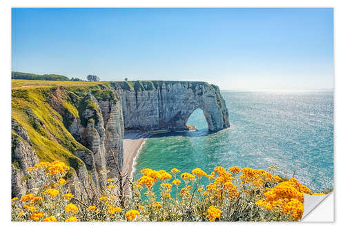 Selvklebende plakat Etretat