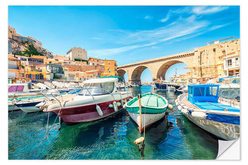 Selvklebende plakat Vallon Des Auffes