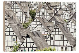 Holzbild Schwesternhäuser