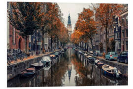 Foam board print Autumn in Amsterdam