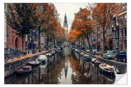 Wandsticker Herbst in Amsterdam