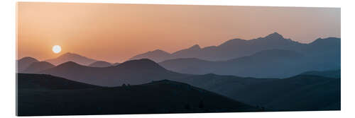 Akrylglastavla Sunset at Campo Imperatore