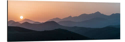 Quadro em alumínio Sunset at Campo Imperatore