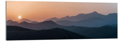 Tableau en plexi-alu Sunset at Campo Imperatore