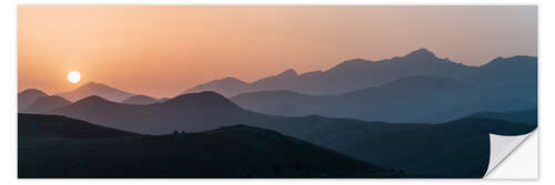 Naklejka na ścianę Sunset at Campo Imperatore