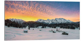 Gallery print Sunrise at Geroldsee in winter