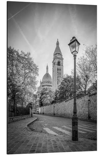 Cuadro de aluminio Basilika Sacré Coeur in Montmartre in Paris