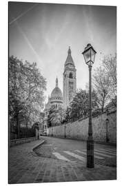 Aluminium print Basilika Sacré Coeur in Montmartre in Paris