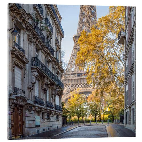 Acrylic print Eiffel Tower in autumn, Paris, France