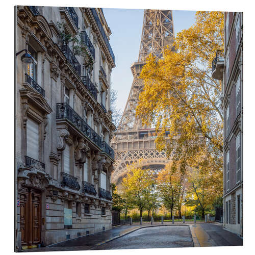 Aluminium print Eiffel Tower in autumn, Paris, France