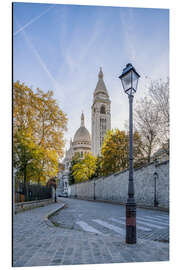 Alubild Basilika Sacré-Coeur de Montmartre im Herbst, Paris